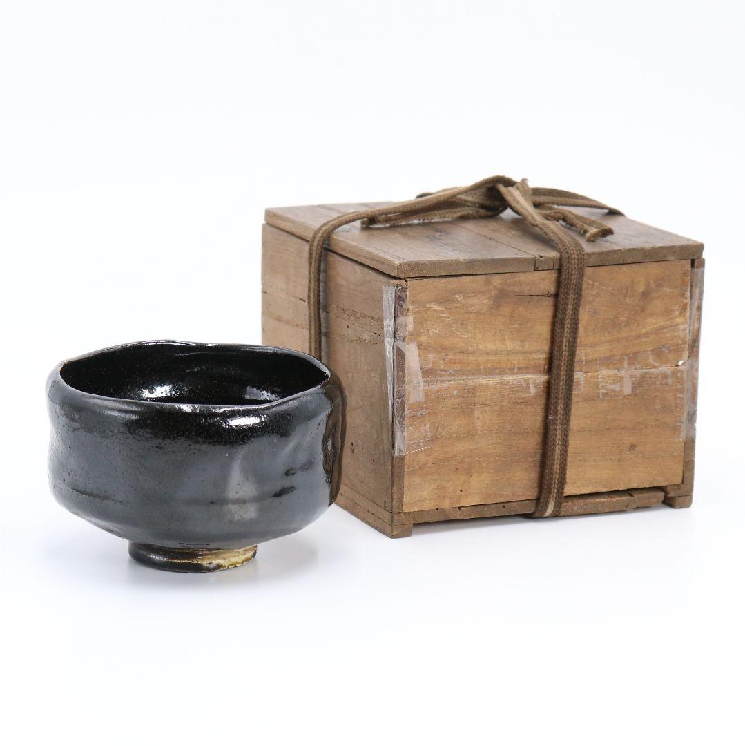 十代楽吉左衛門 旦入作 黒楽茶碗 楽焼 共箱 御物袋付 AW97 1F28 - メルカリ