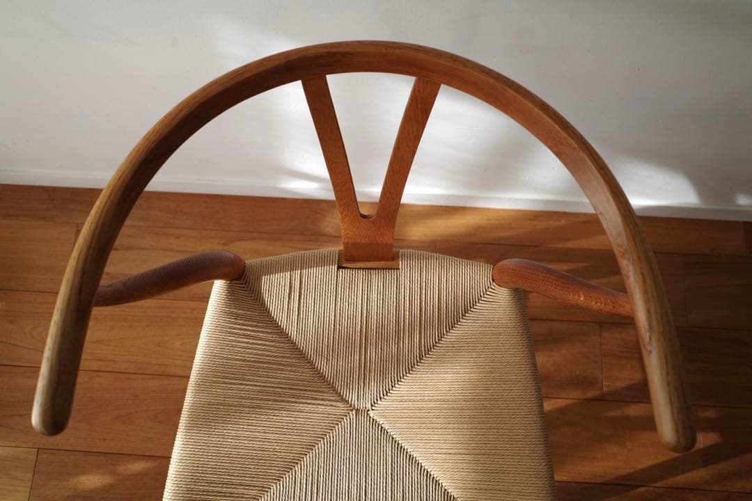 極美品【ヴィンテージ yチェア】オーク ペーパーコード新品 - メルカリ