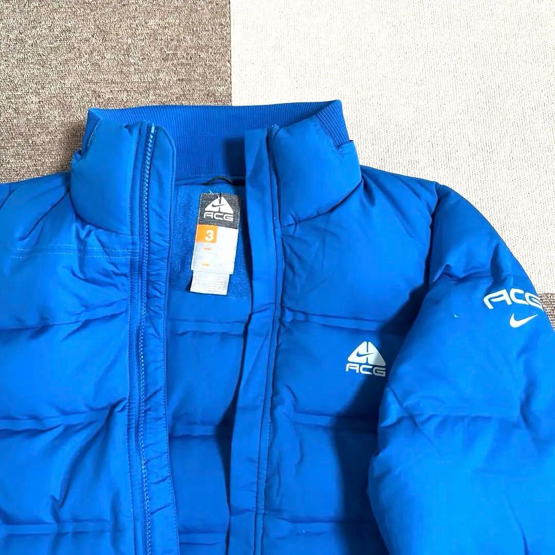 NIKE ACG ナイキ ダウン アウター ブルー サイズS（表記サイズ