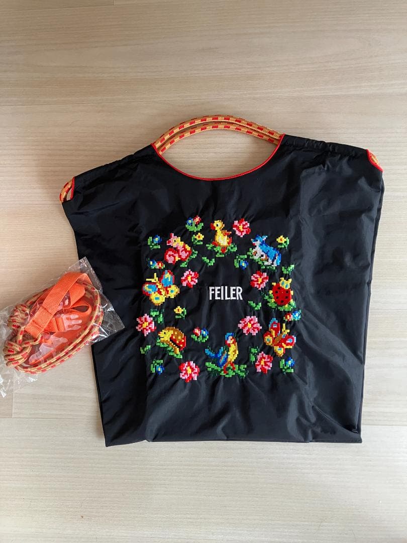 フェイラー ハイジ刺繍エコバッグ Mサイズ ボールアンドチェーン