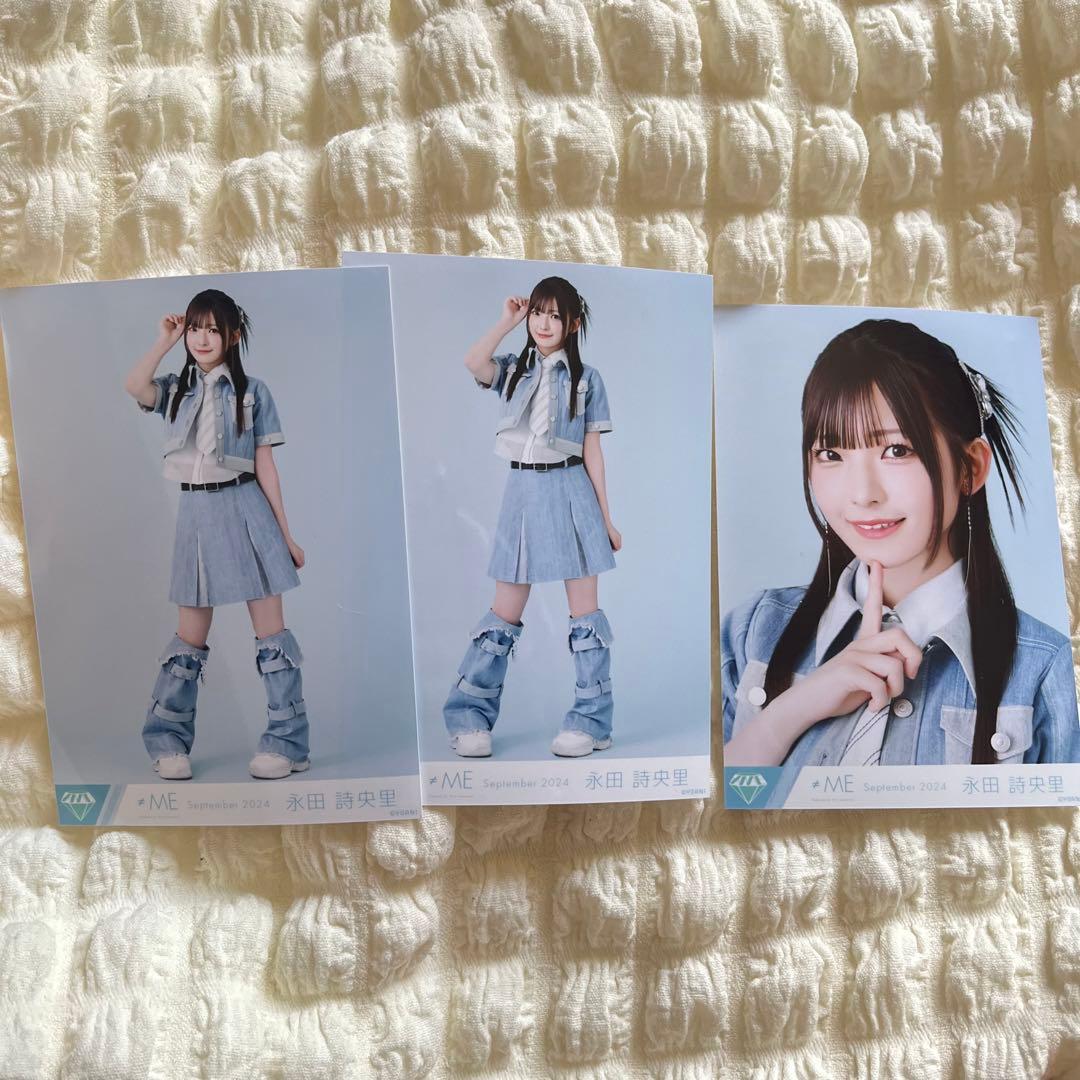 夏が来たから ≠ME ノイミー 歌唱衣装② 生写真 永田詩央里 セミコンプ