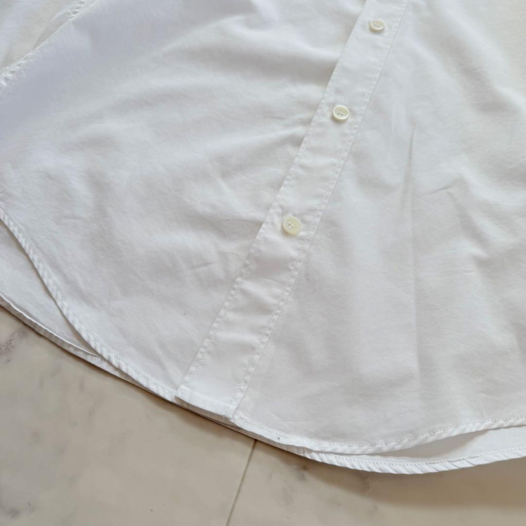 極美品☆CELINE エディ期 エンブロイダリー カラー 白シャツ ブラウス