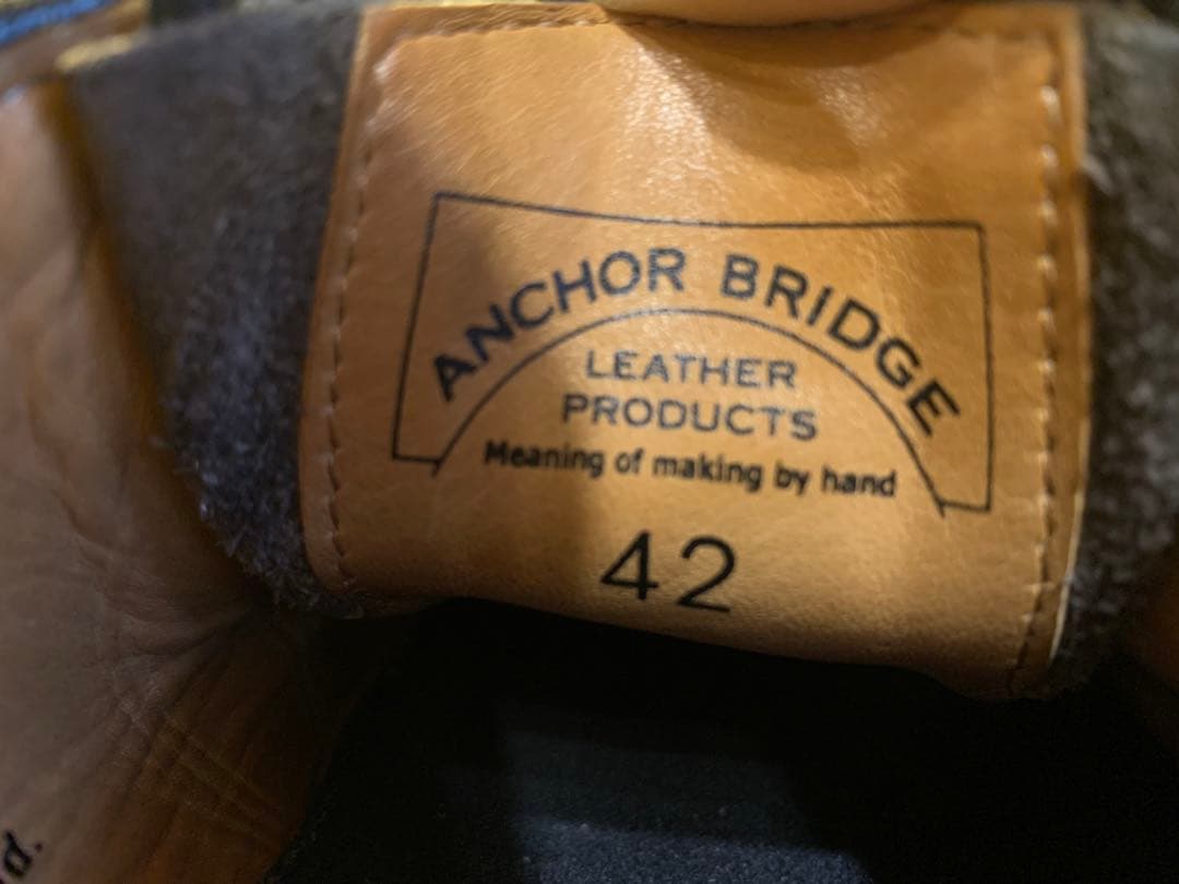 Anchor Bridge チロリアンシューズ 黒レザー 26〜26.5相当 - メルカリ