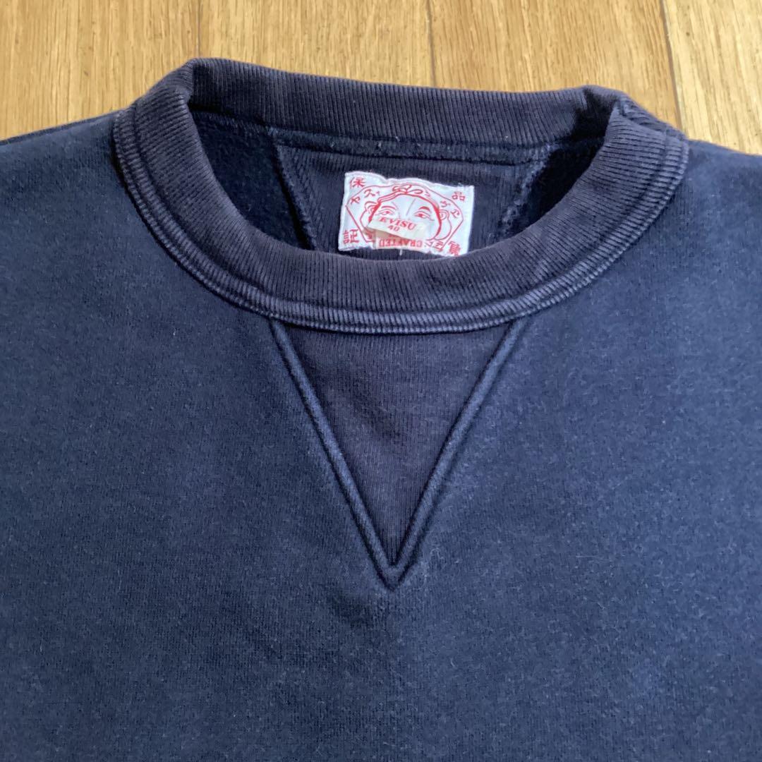 EVISU ブラック裏起毛トレーナー サイズ40 - メルカリ