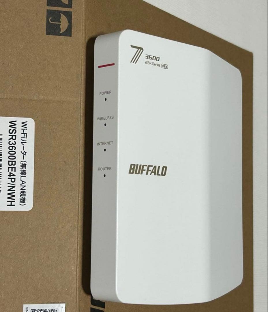 バッファロー無線LANルーターWi-Fi7 WSR3600BE4P/NWH - メルカリ