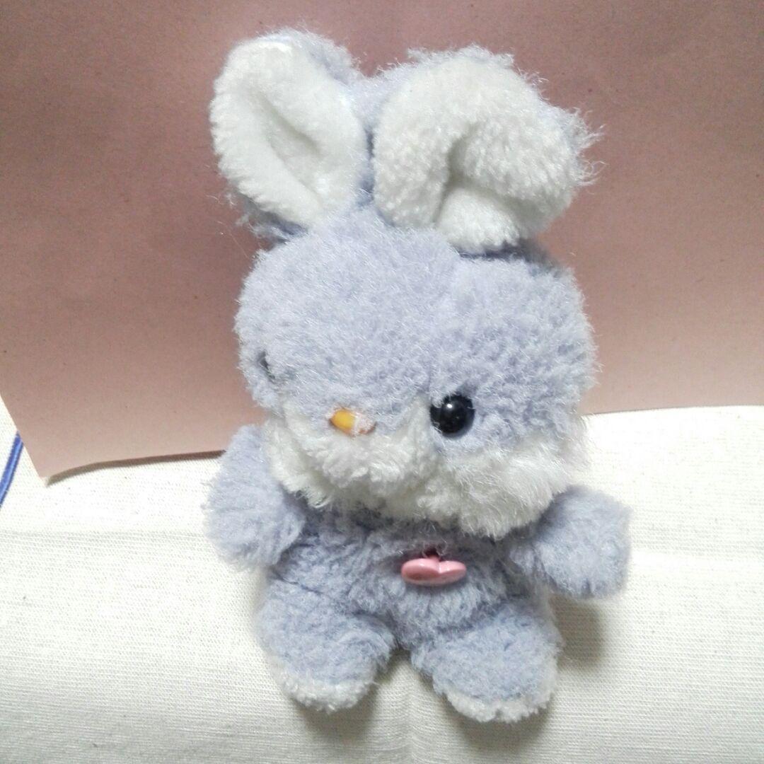 オリエンタルトーイ アヴァンギャルド うさぎ ぬいぐるみ 薄紫色 昭和