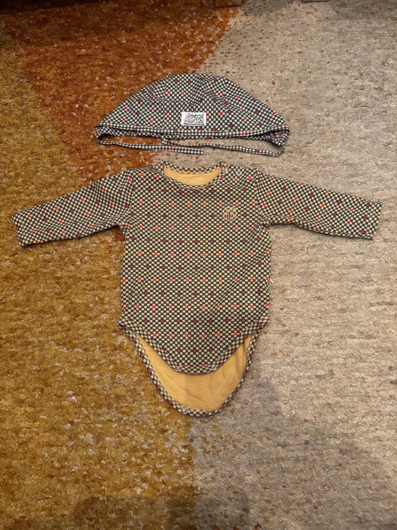 k*k様 House on the hill ロンパース& ボンネット Chec - メルカリ