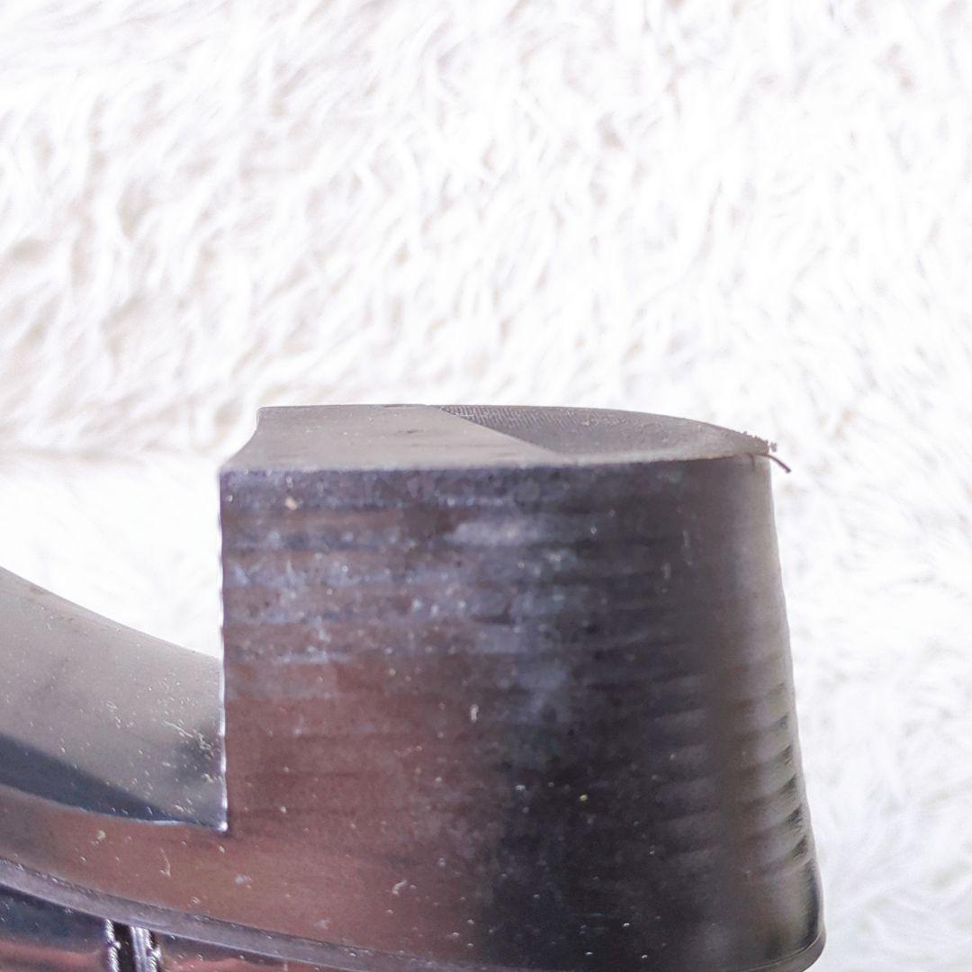 グッチ GUCCI レインブーツ 長靴 ブラック チャンキーヒール サイズ