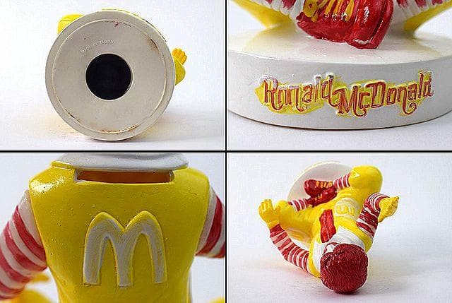 70's McDonald マクドナルド ドナルド ビンテージ 貯金箱 台湾製