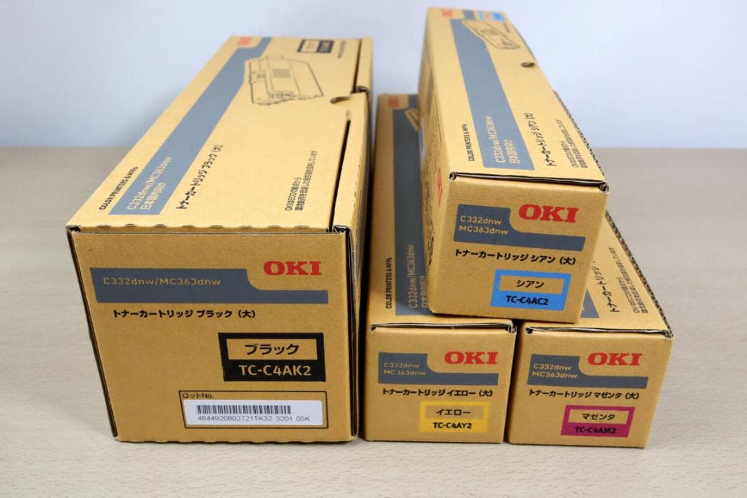 新品未開封】OKI 純正トナーカートリッジ 4 色セット TC-C4A1 - メルカリ