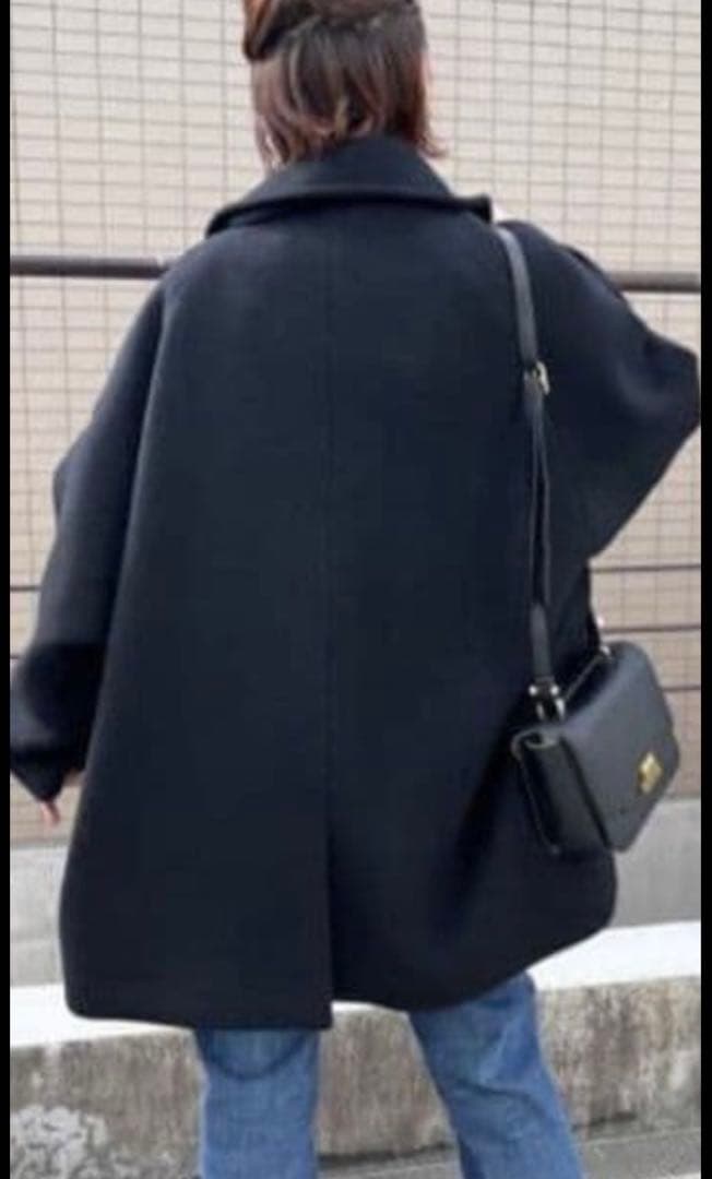 未使用 今季TICCAティッカ ピーコート ベイクルーズ ブラック2025製