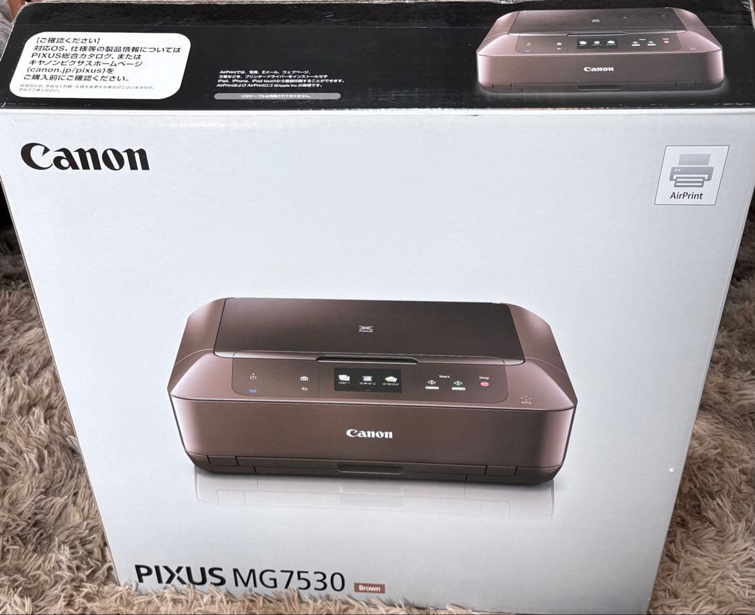 中古品】Canon PIXUS MG7530 ブラウン 本体 - メルカリ