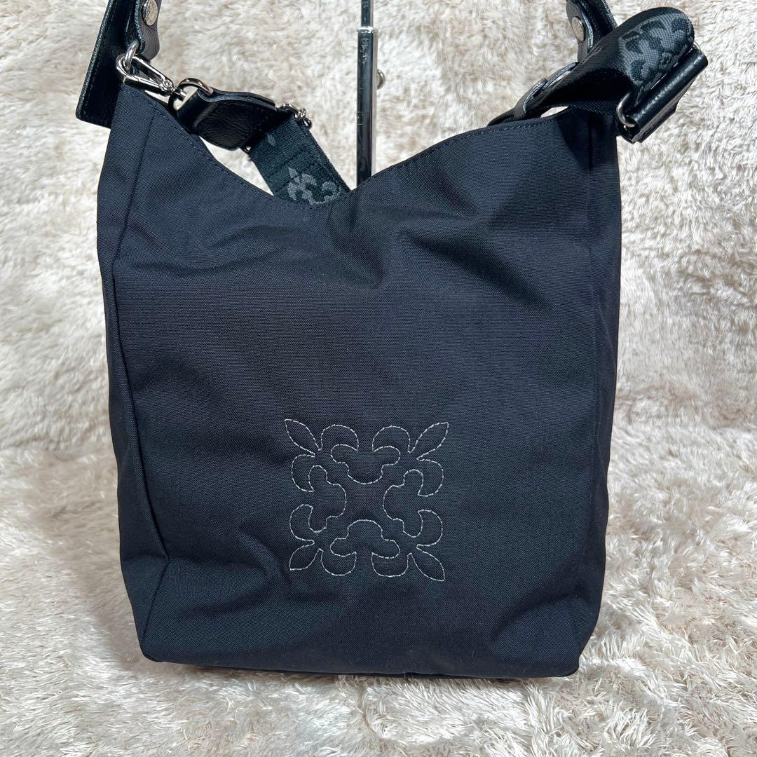 極美品　ラシット 《WEB限定》コーデュラナイロン　2WAYミニトート　ブラック