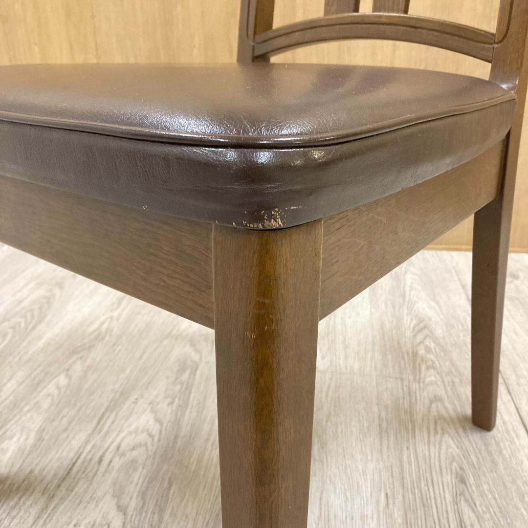 飛騨産業】HIDA キツツキ ダイニングチェア 椅子 革張り A