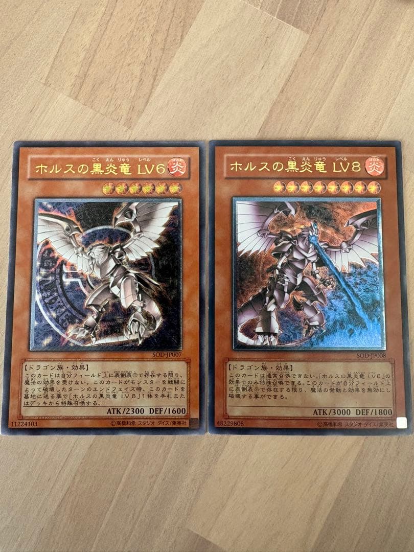 美品級】ホルスの黒炎竜LV6 LV8 レリーフ2枚セット - メルカリ