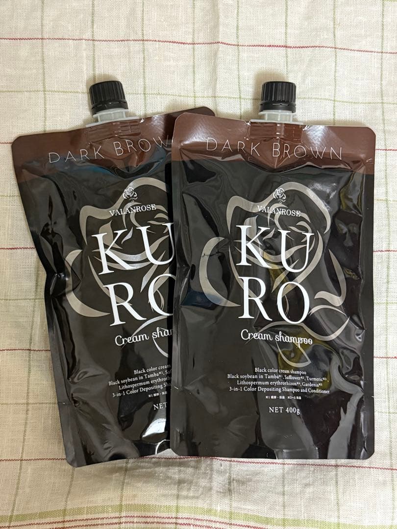 ［新品未開封］ KURO クリームシャンプー ダークブラウン 400g 2個 KURO ダークブラウン クリームシャンプー 400g 2個セット - メルカリ