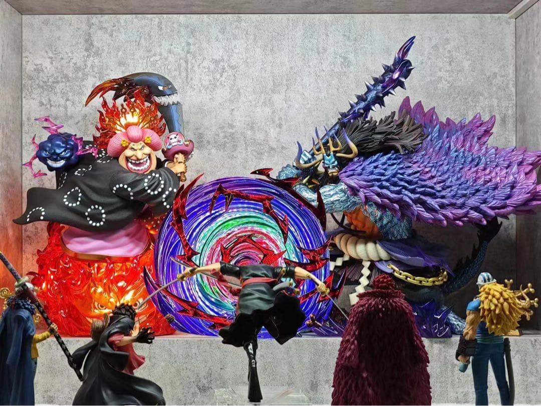 ワンピース カイド霸海ビッグ・マム フィギュア ガレージキット 塗装