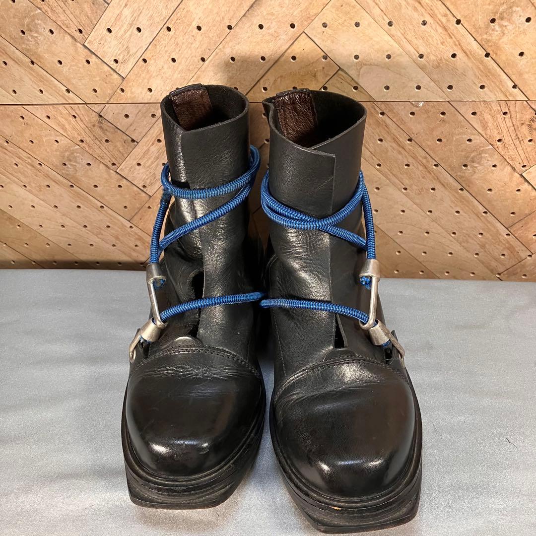 ダークビッケンバーグ アーカイブ 黒 本革 ワイヤーブーツ レア
