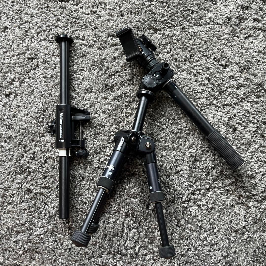 【ほぼ未使用】velbon 三脚セット＆一脚 Amazon | ベルボン Velbon スタンド型一脚 ポールポッド EX AZ ポール