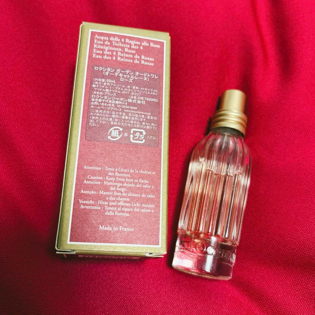 新品】ロクシタン オードトワレ オー デ キャトル レーヌ ローズ20ml