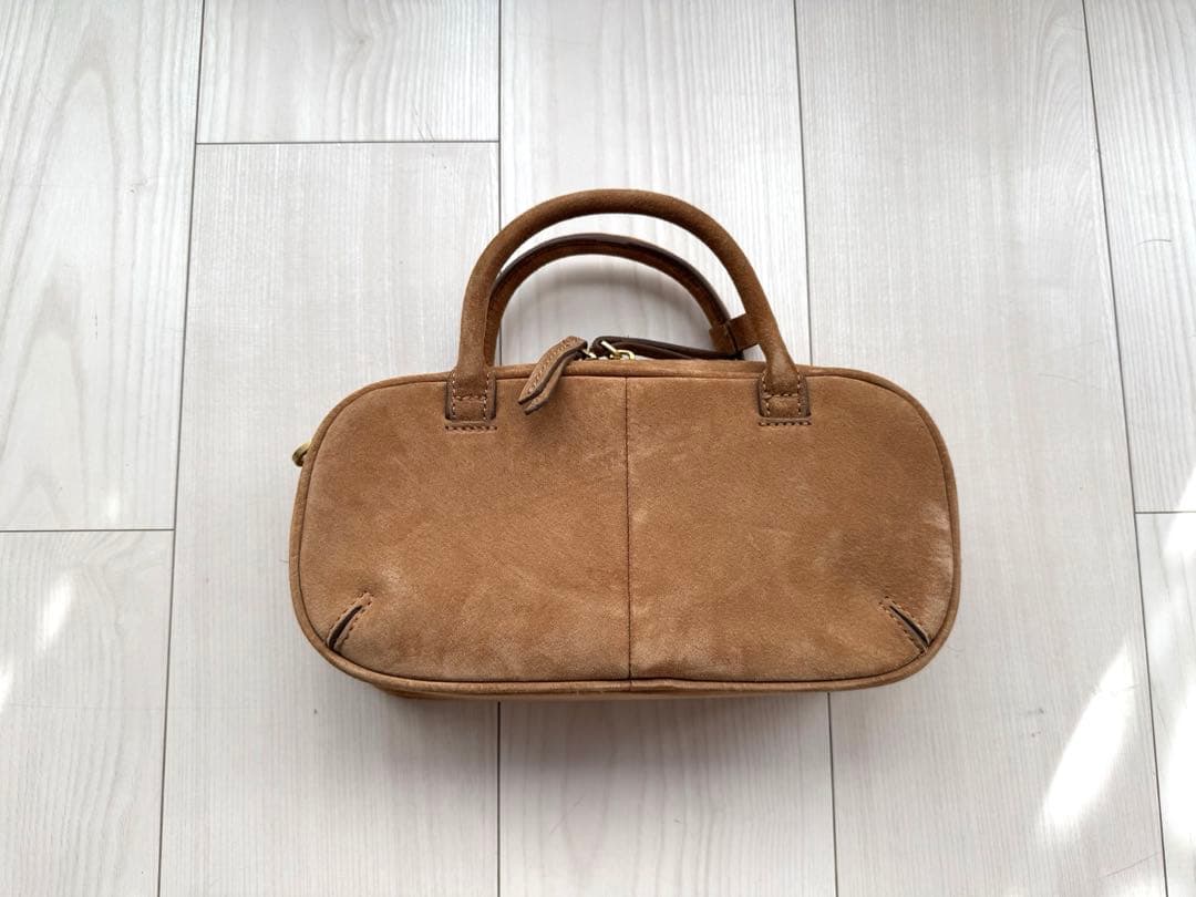 ZARA スプリットスエードミニボストンバッグ - メルカリ