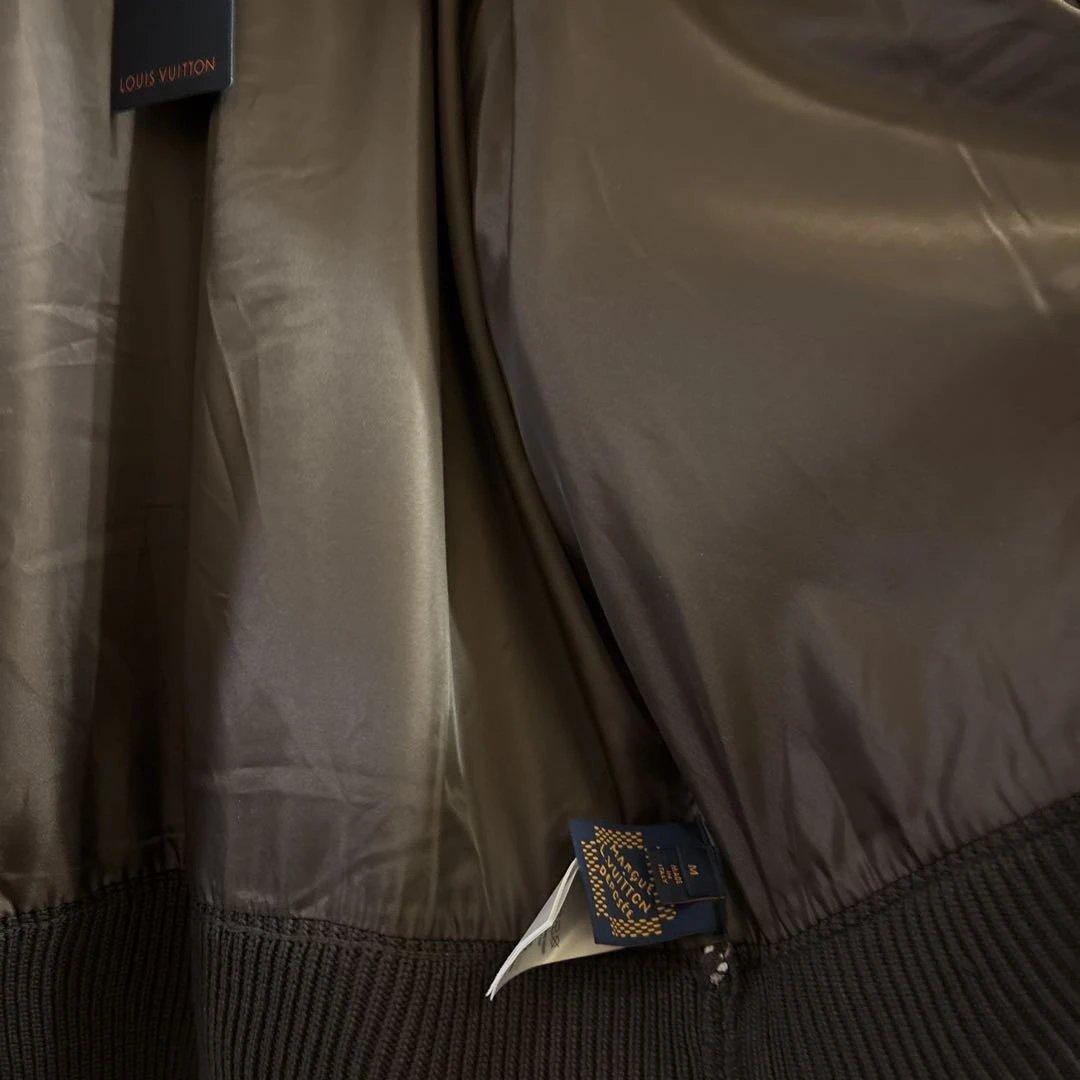 LVメンズ ニット ジャンパー ボタンコットンブレンドブルゾン 新品未