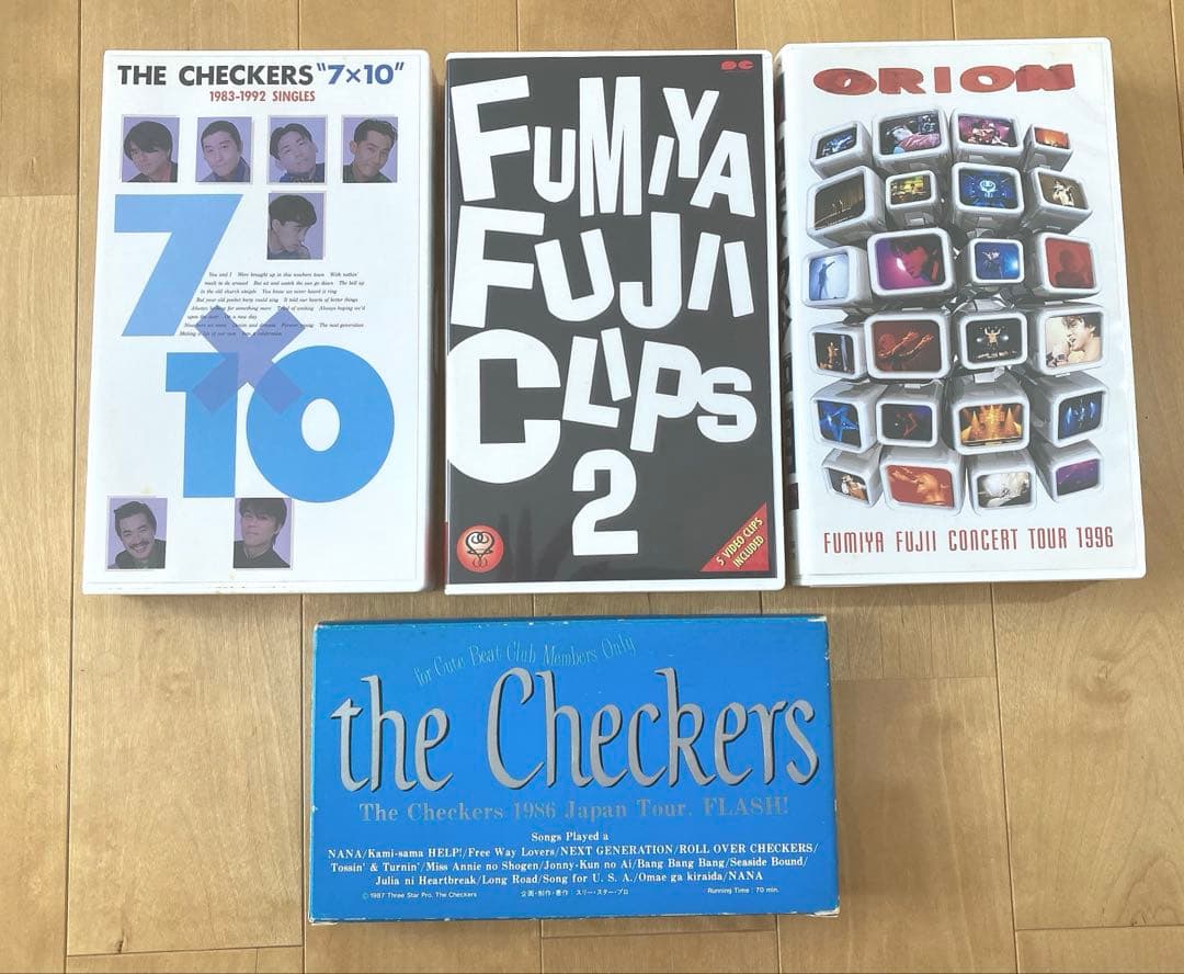 限定品あり】 チェッカーズ ・藤井フミヤ VHSビデオ4本セット - メルカリ
