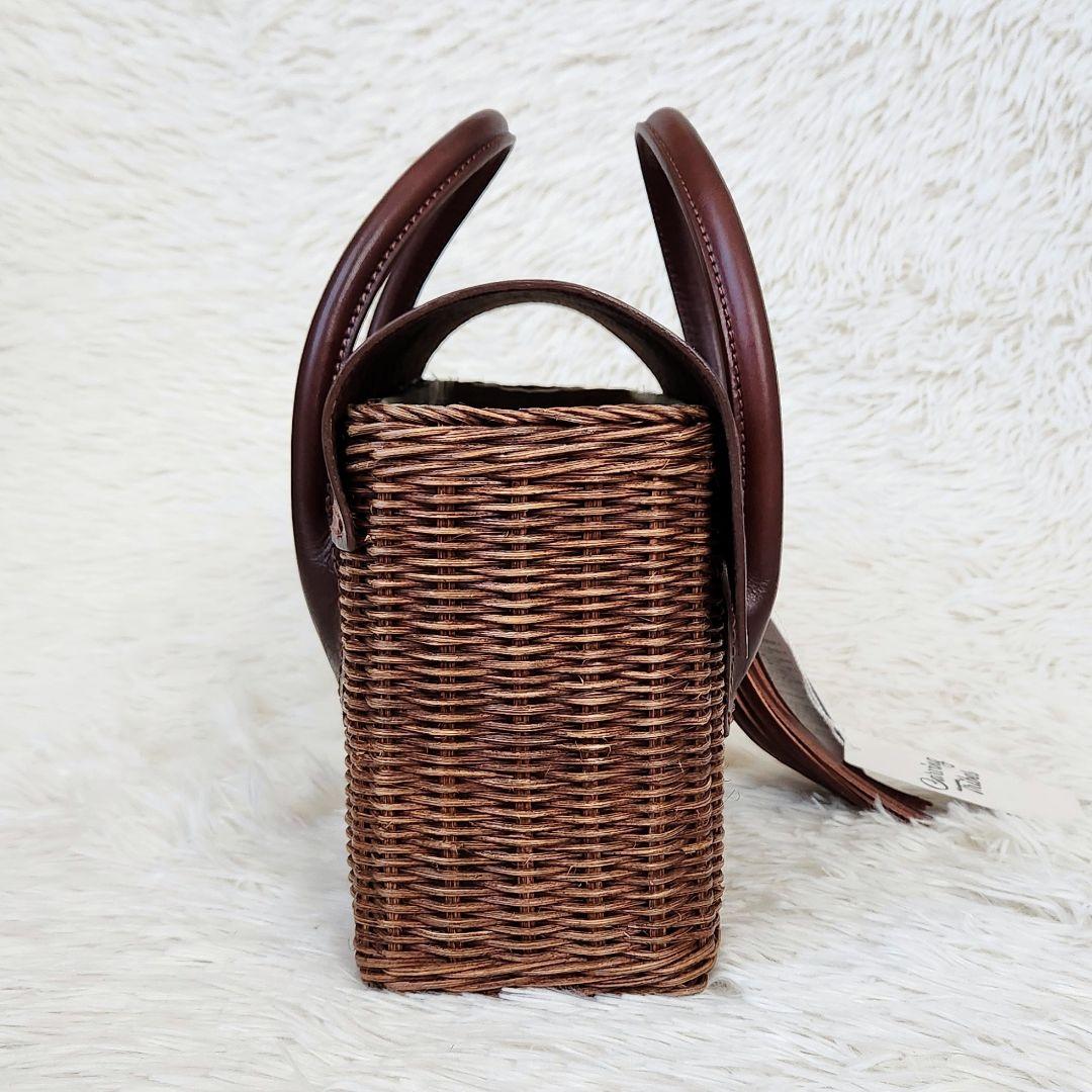 《未使用》グレースコンチネンタル カービングトライブス かごバッグ