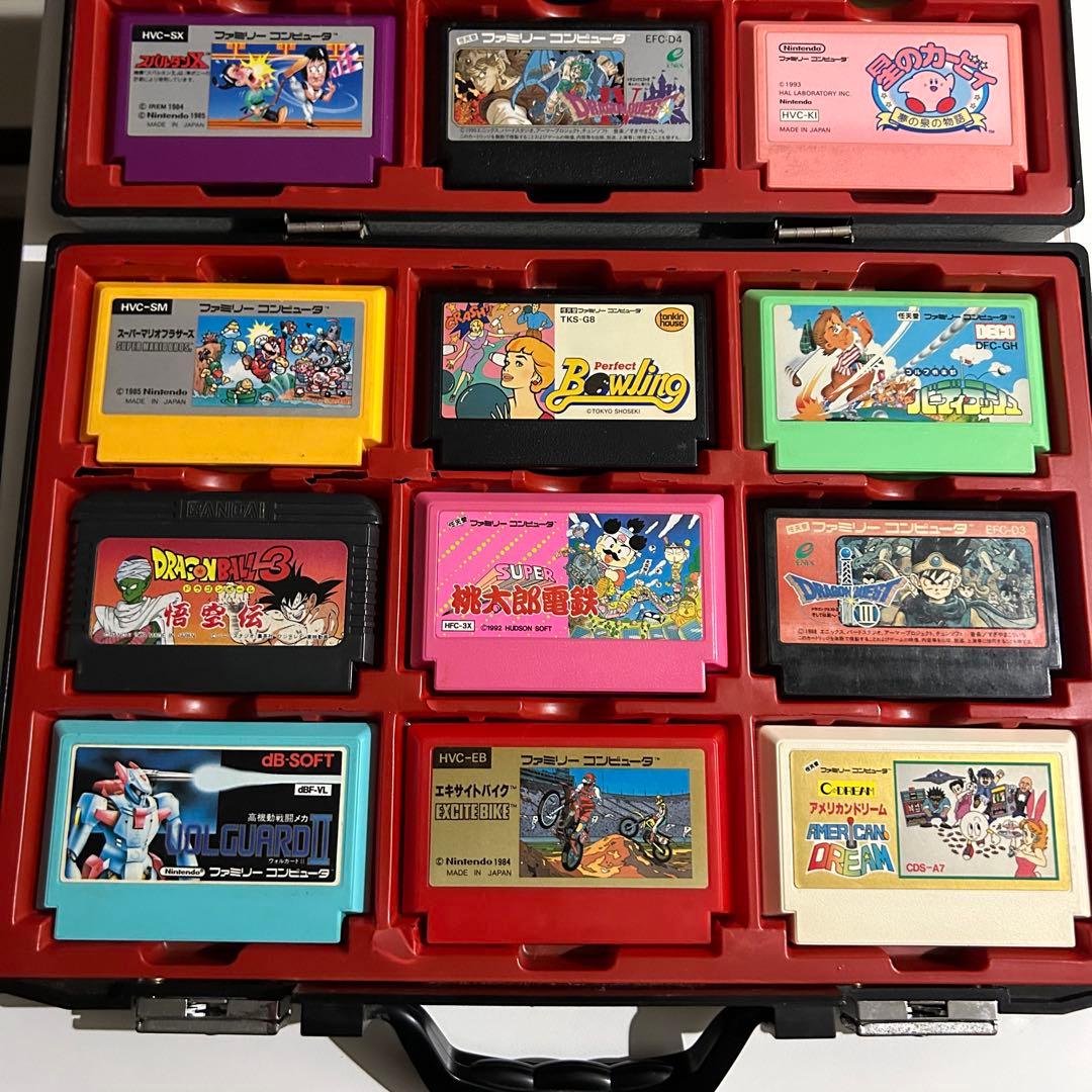 レア kamaya ファミコン カセット18個 収納ケース アタッシュケース
