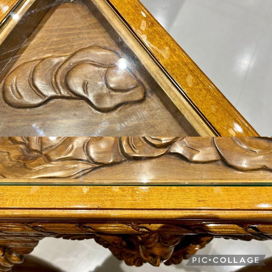 GMIH125◯西洋 アンティーク サイドテーブル コーヒーテーブル 花台