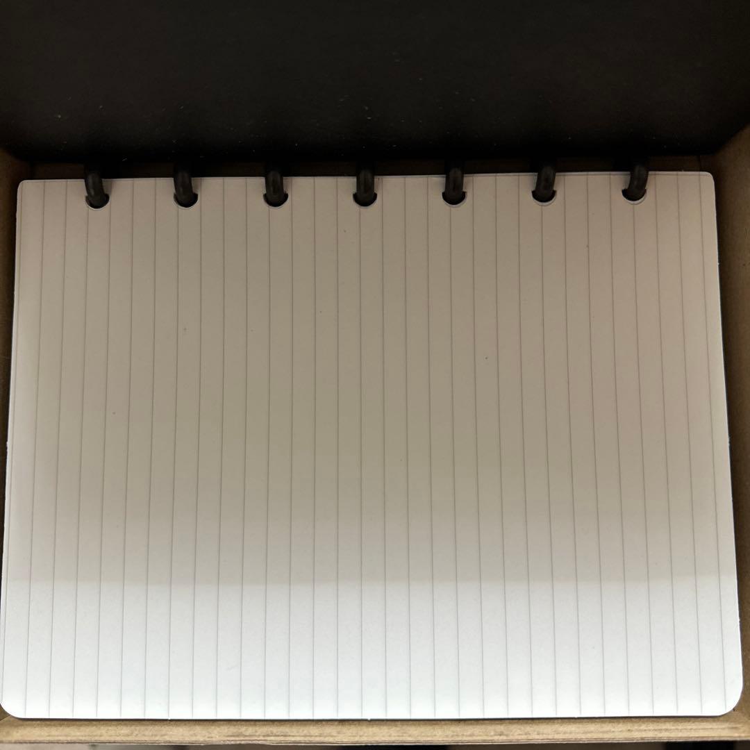 GROVEMADE】レザーノートブック ミディアムサイズ 本革 ブラック