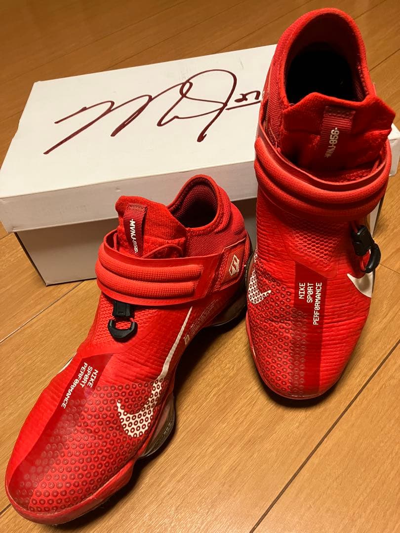 美品！レア！希少！ Nike ナイキ トラウト7 野球スパイク レッド 27cm 楽天市場】スパイク 野球 金具 シューズ 靴 グレー メンズ ブランド 黒