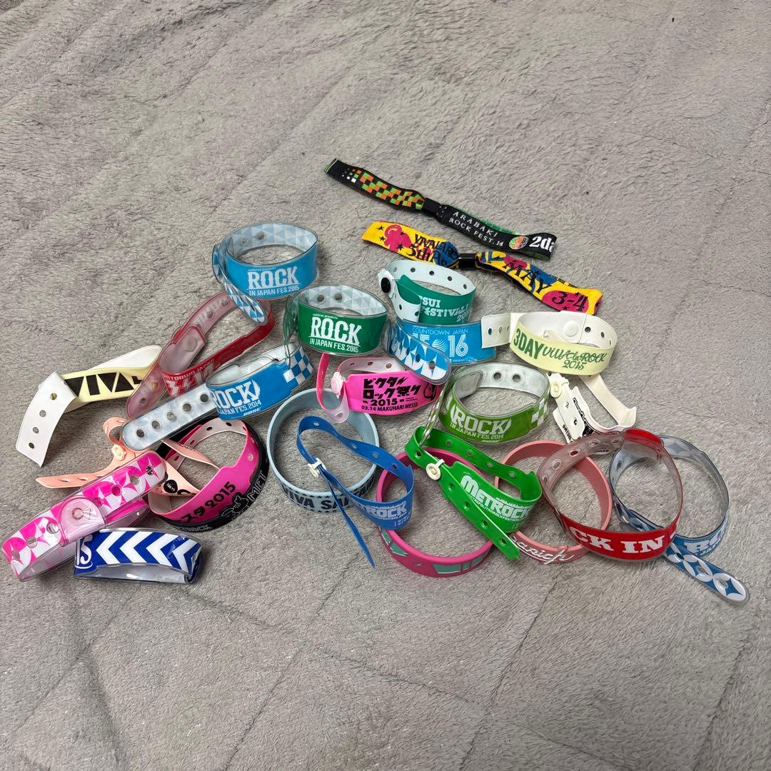 バラ売り要相談】フェス、邦ロックリストバンド、ラバーバンド20点
