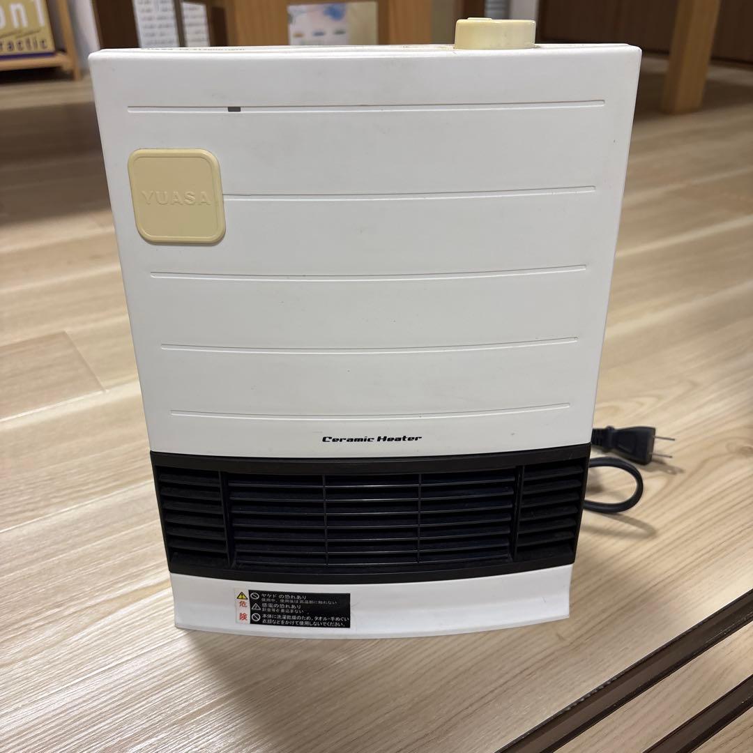 セラミックファンヒーターYUASA YA-S1260P(WH) - メルカリ
