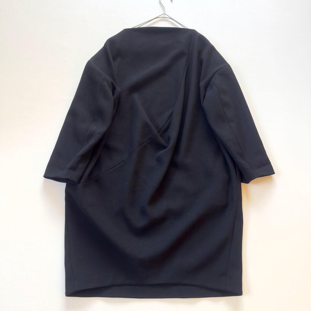 エンフォルド ファインウールダブルクロス サークルコクーンワンピース