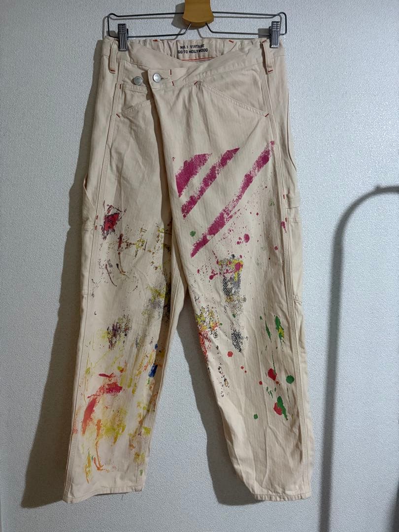 go to hollywood 変形ペインターパンツ 00 Go To Hollywood デニム 変形 パンツ ネイビー