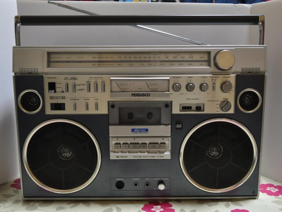 希少 日立 パディスコ ラジカセ TRK-8600 青 レトロラジオ 動作品 mqdefault.jpg