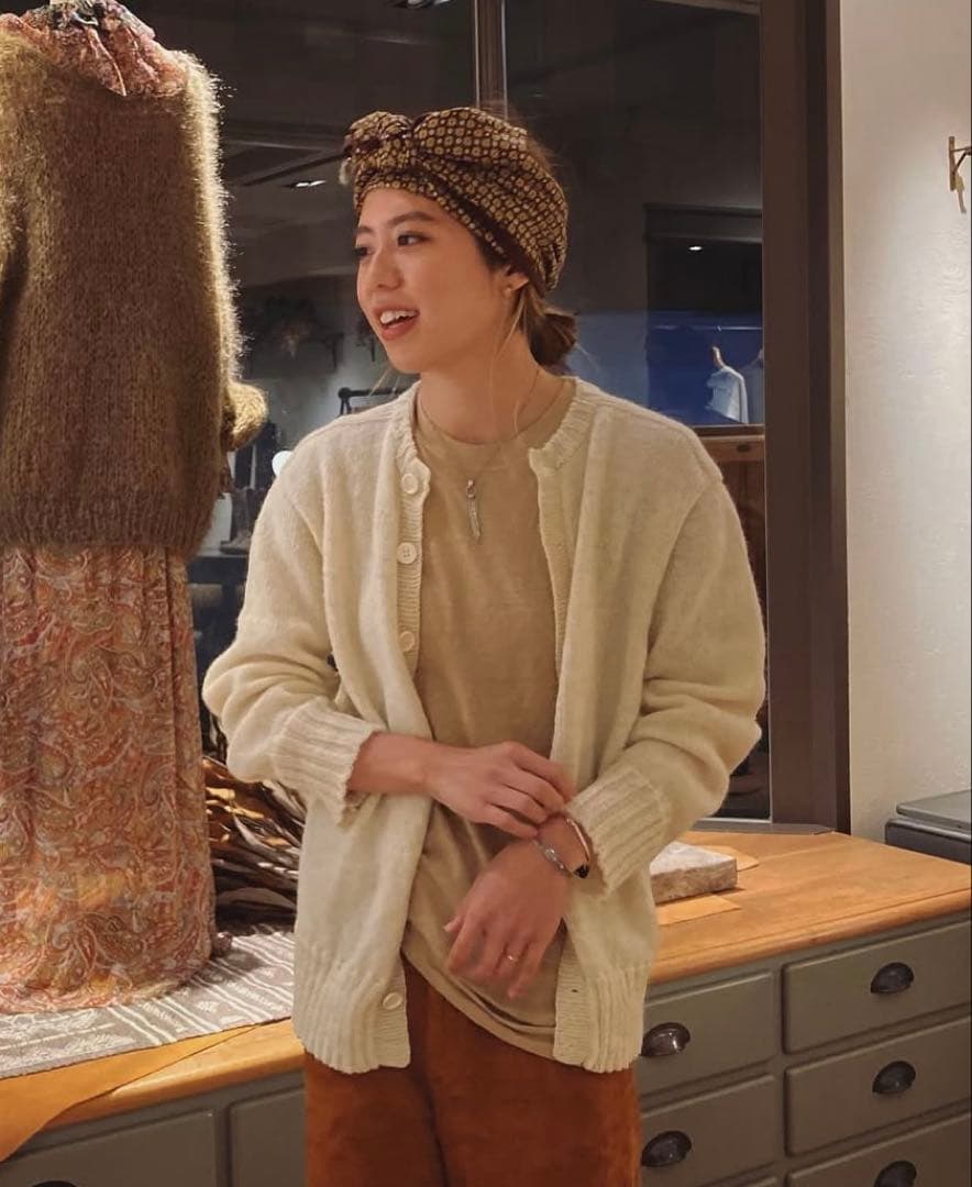 トップス nowos knit cardigan Merino Rib Knit Cardigan in Brown | JOSEPH US