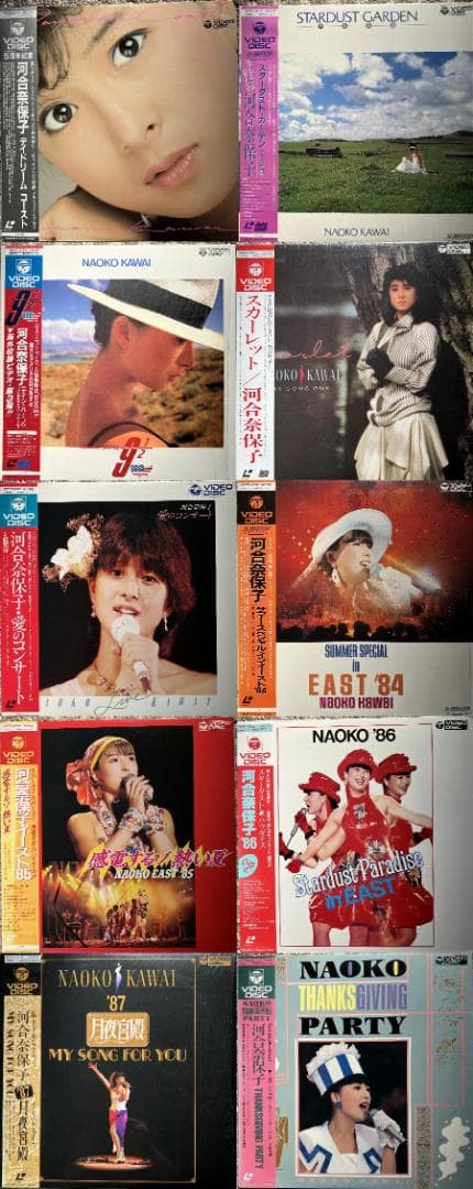 LD 河合奈保子 レーザーディスク １０枚セット Yahoo!オークション -「河合奈保子」(レーザーディスク) の落札相場