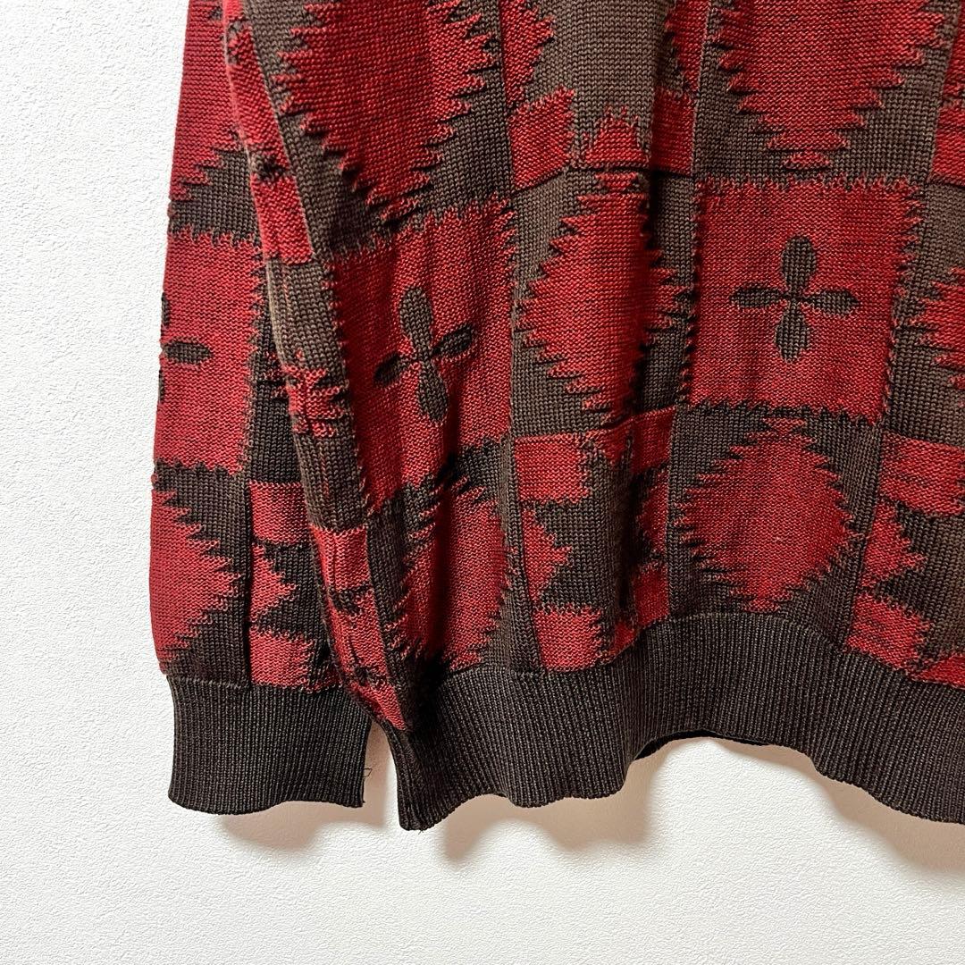 《Yves Saint Laurent》OLD 90-00's 総柄ニット