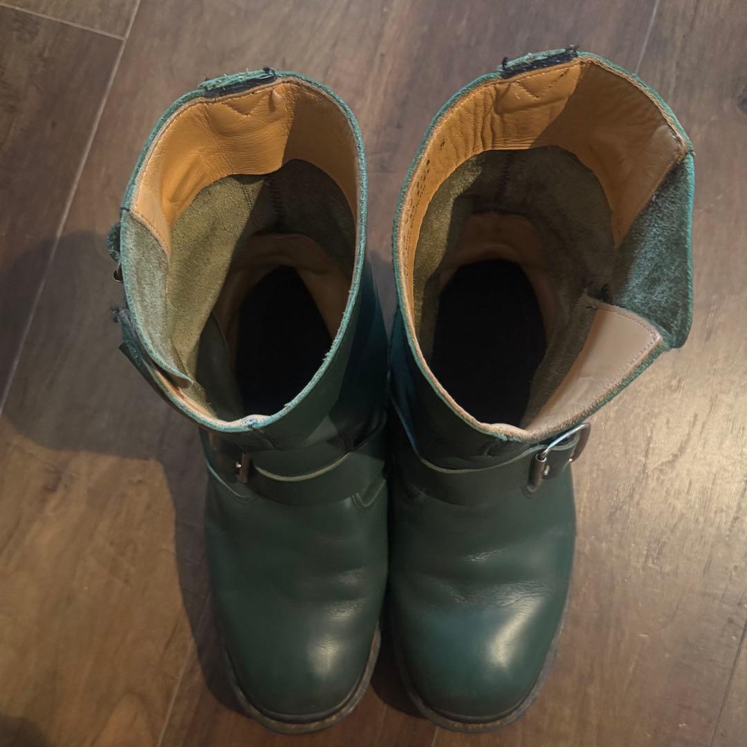 イングランド製 ドクターマーチン エンジニアブーツ緑 UK5 希少 - メルカリ