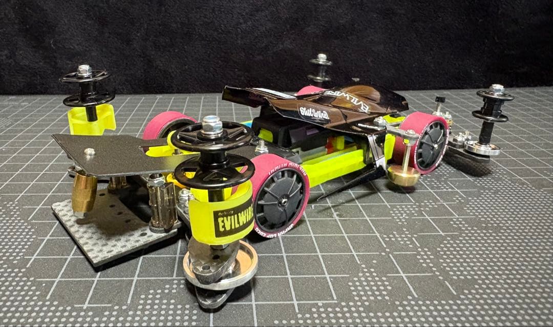 ミニ四駆 完成品 MSフレキ サンダーショット イエロー 黄色 ブラック