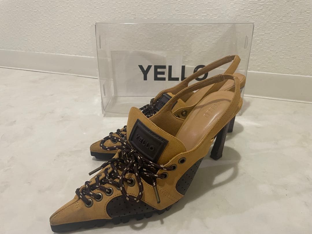 YELLO スニーカーヒール　　Mサイズ YELLO / MONOCHROME SNEAKER MULES