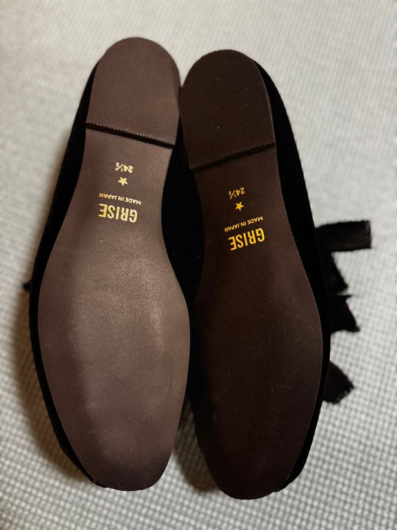 【GRISE】サテンリボン 24.5cm Black