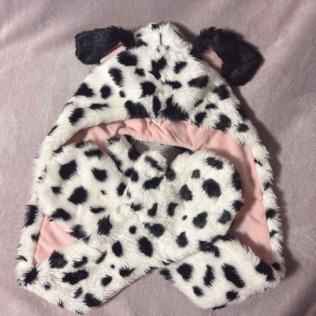 マフラーファンキャップ 101匹わんちゃん ディズニー ダルメシアン