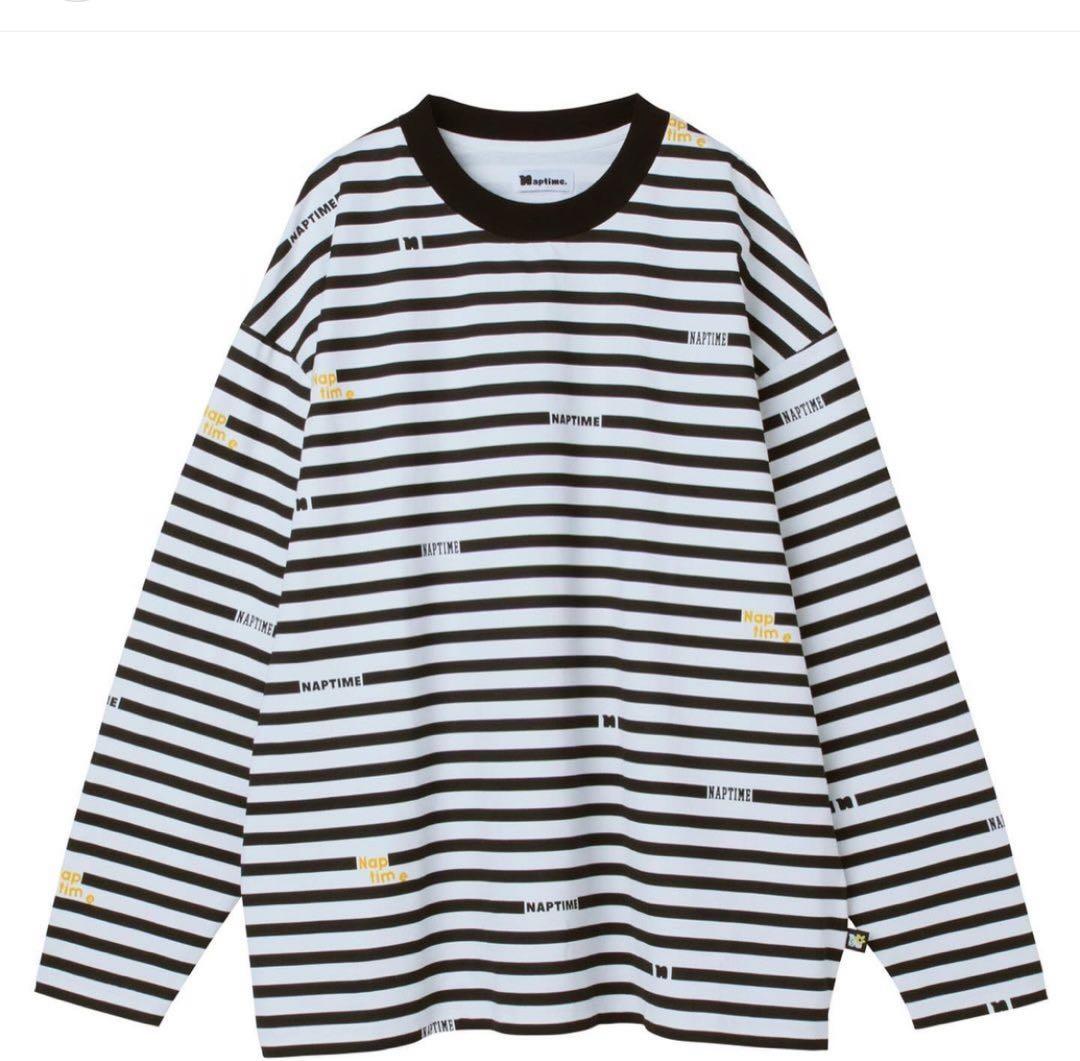 ナップタイム naptime. Nissy 西島隆弘 ボーダー ロング Tシャツ