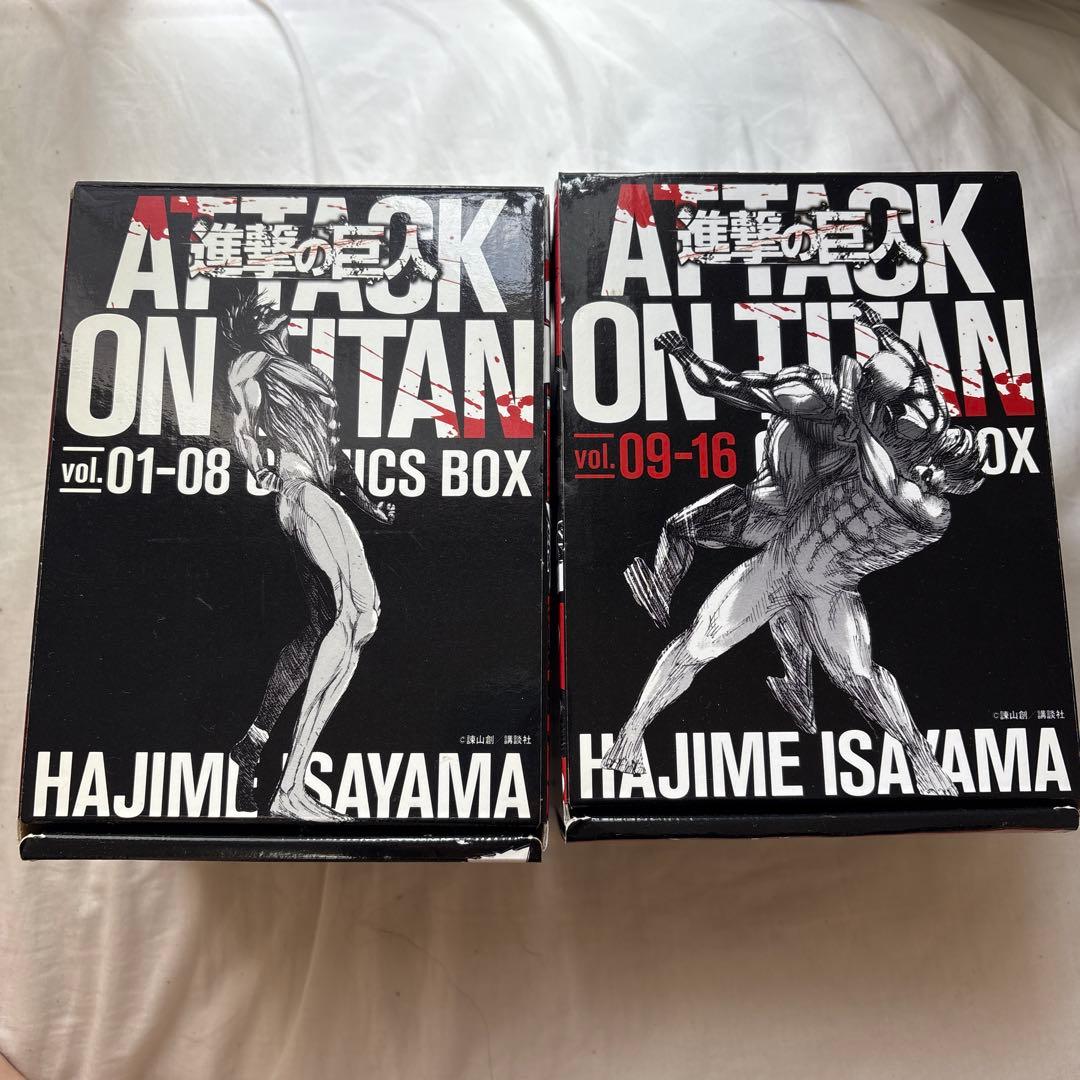 進撃の巨人 コミックスボックス 全16巻 - メルカリ