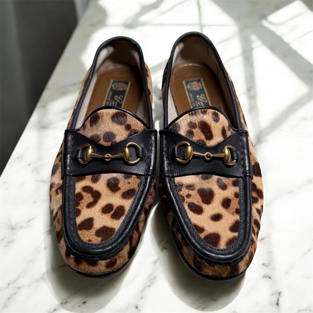 美品 レオパード ヒョウ柄 グッチ GUCCI ビットローファー ローファー 楽天市場】GUCCI グッチ 1953コレクション 60周年記念タグ レオパード