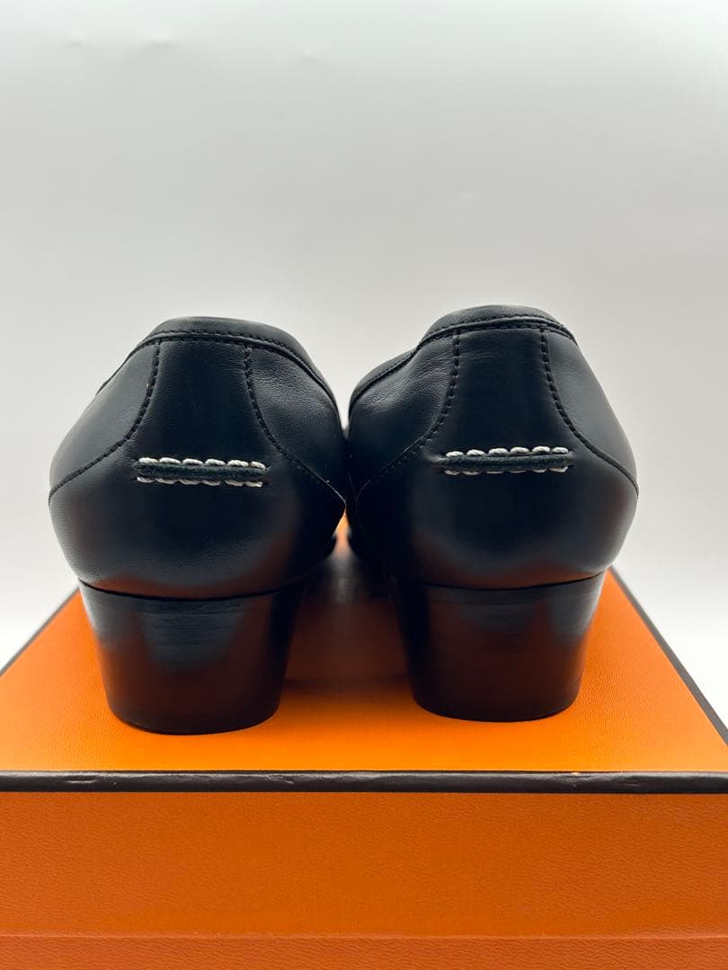 極美品 HERMES エルメス ケリーパンプス スクエアトゥ 23.5cm