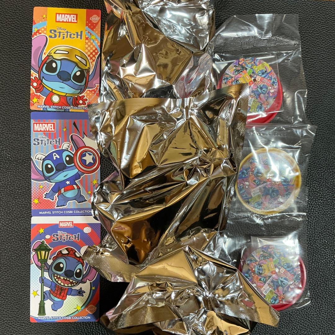 コスビ スティッチ アイアンマン キャプテンアメリカ スパイダーマン